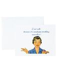 Colorful Vintage Birthday Stationery and Notecard Set