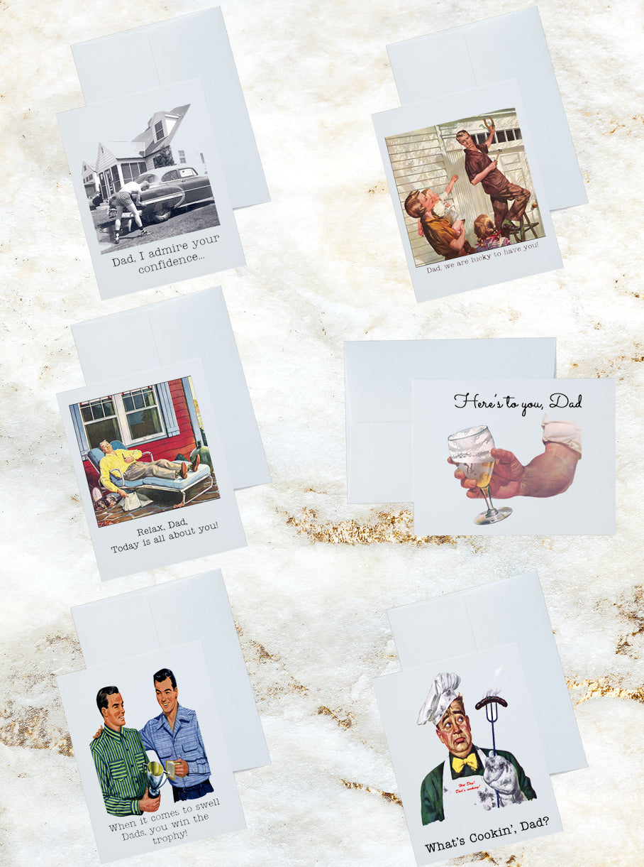 Vintage Dad Stationery and Notecard Set