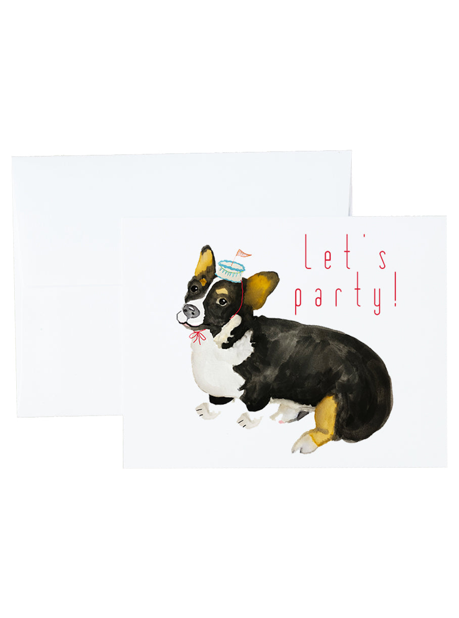 Dogs & Birthday Cakes Stationery and Notecard Set