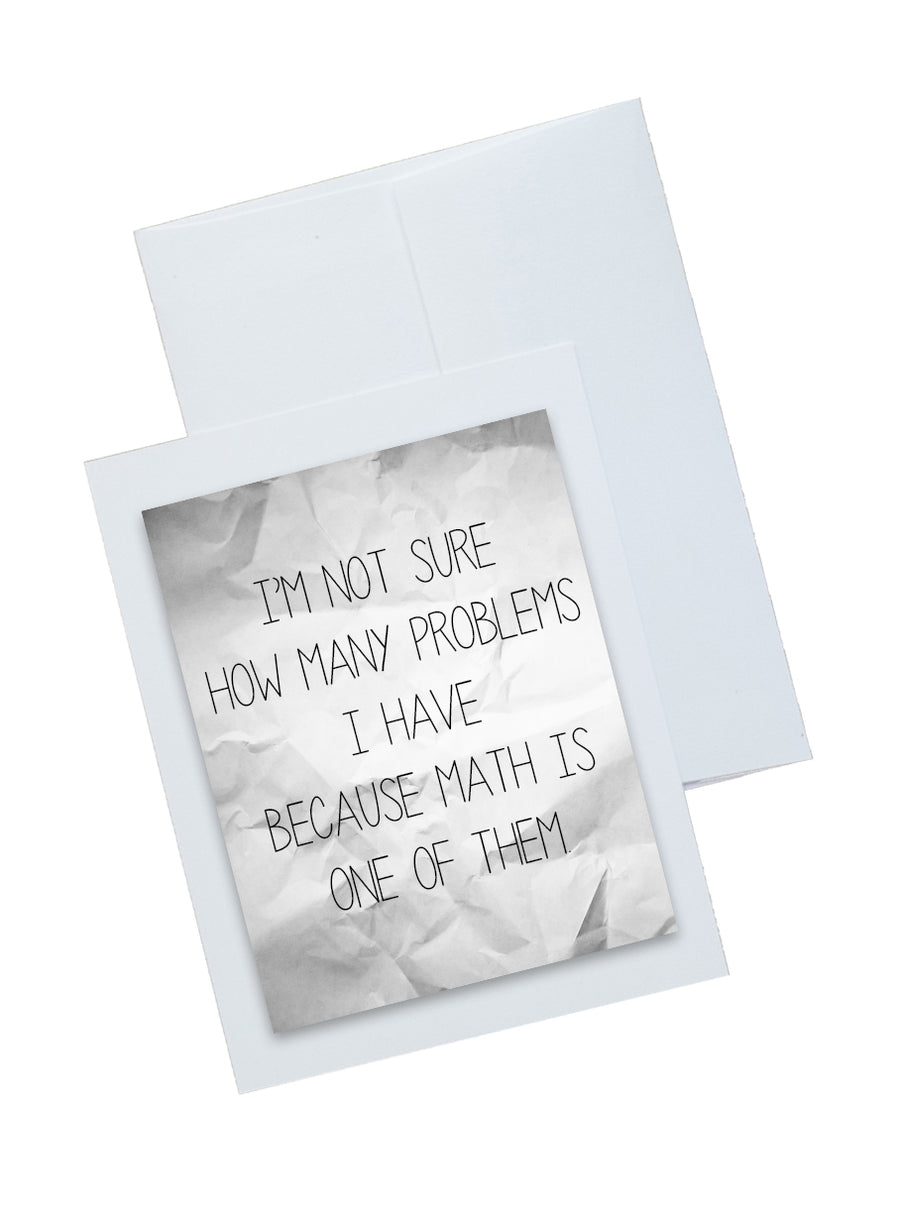 Math Problems Stationery and Notecard Set