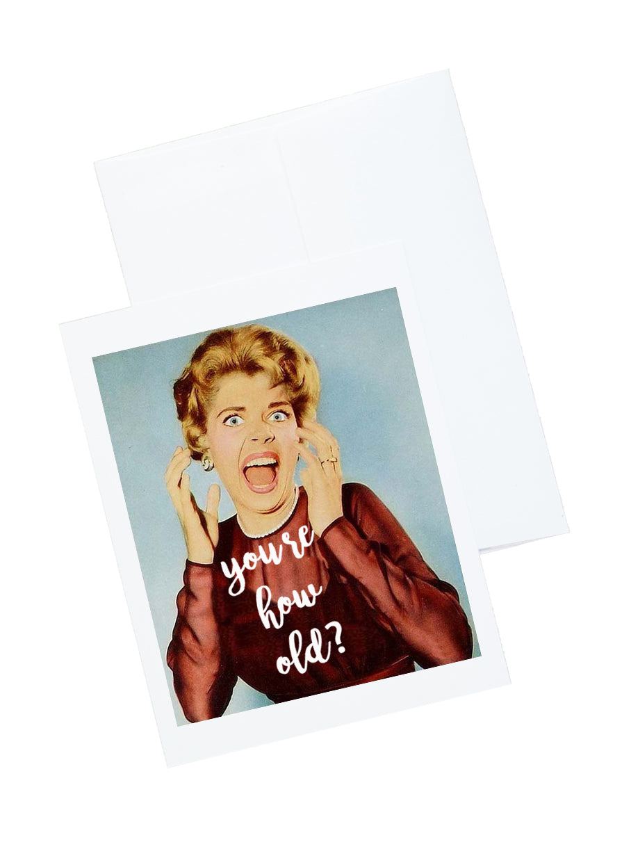 Old Age Funny Birthday Stationery and Notecard Set
