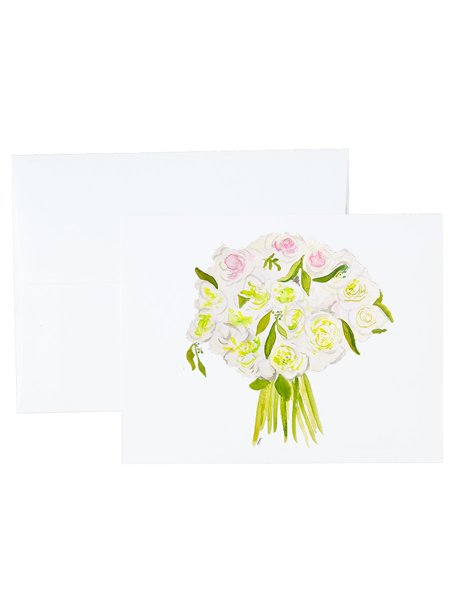 Watercolor Wedding Stationery and Notecard Set  (going to the chapel)