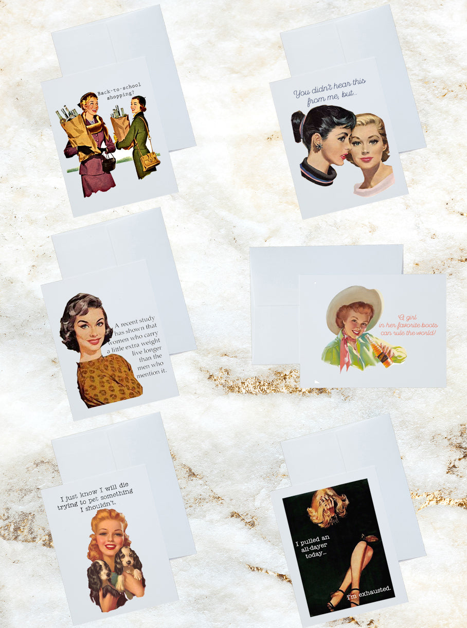 Susan's Vintage Ladies Stationery and Notecard Set