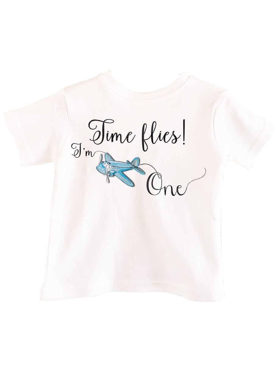 Time flies, I'm One! Birthday Tee