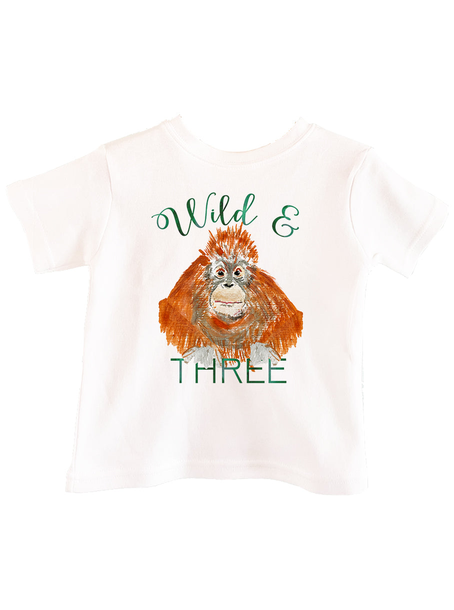 Wild and Three! Birthday Tee