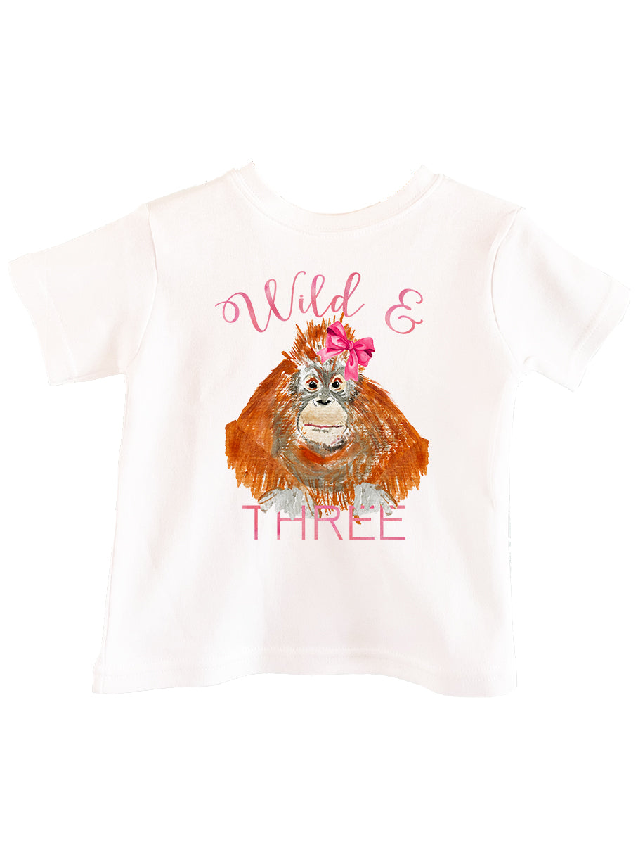 Wild and Three! Birthday Tee
