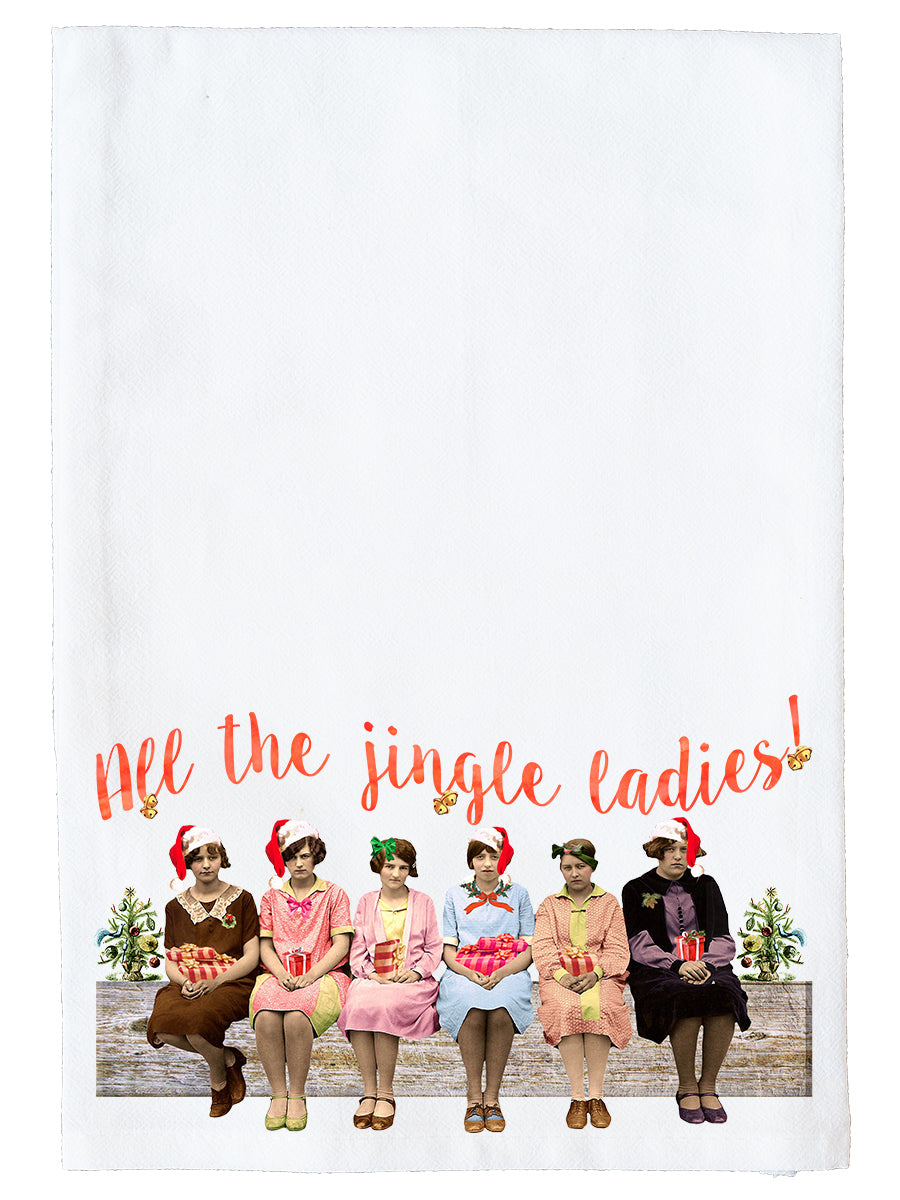 All The Jingle Ladies Kitchen Towel