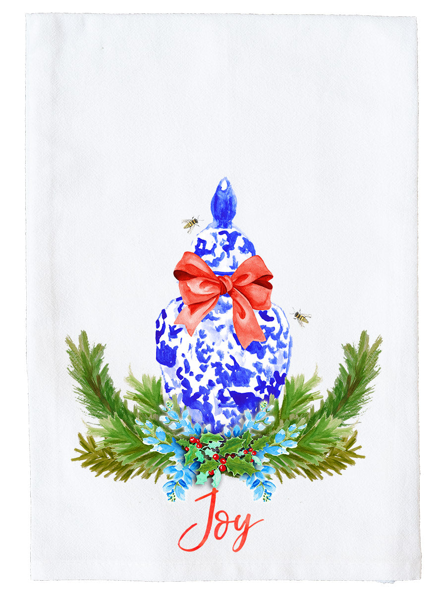 Blue Ginger Jar Kitchen Towel