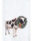 Christmas Cow Kitchen Towel