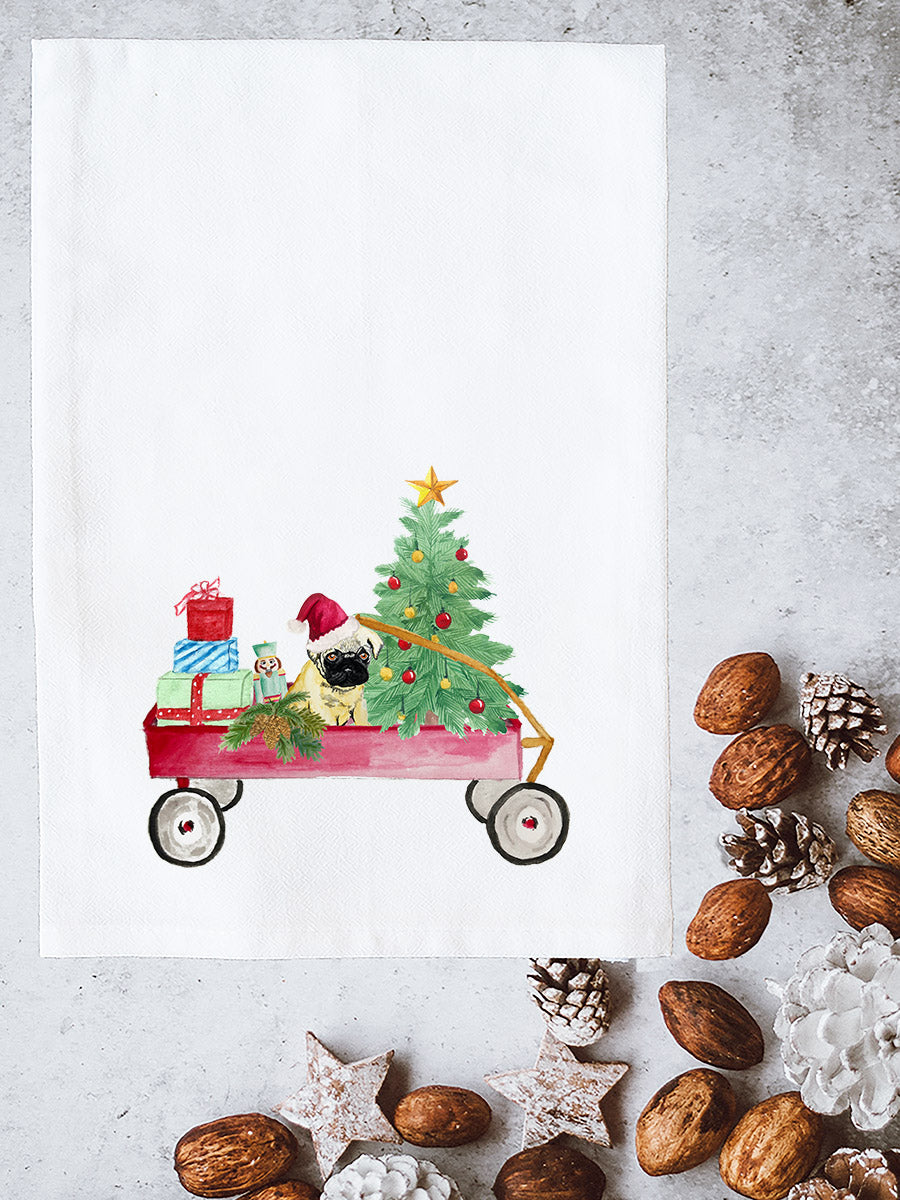 Christmas Wagon Kitchen Towel