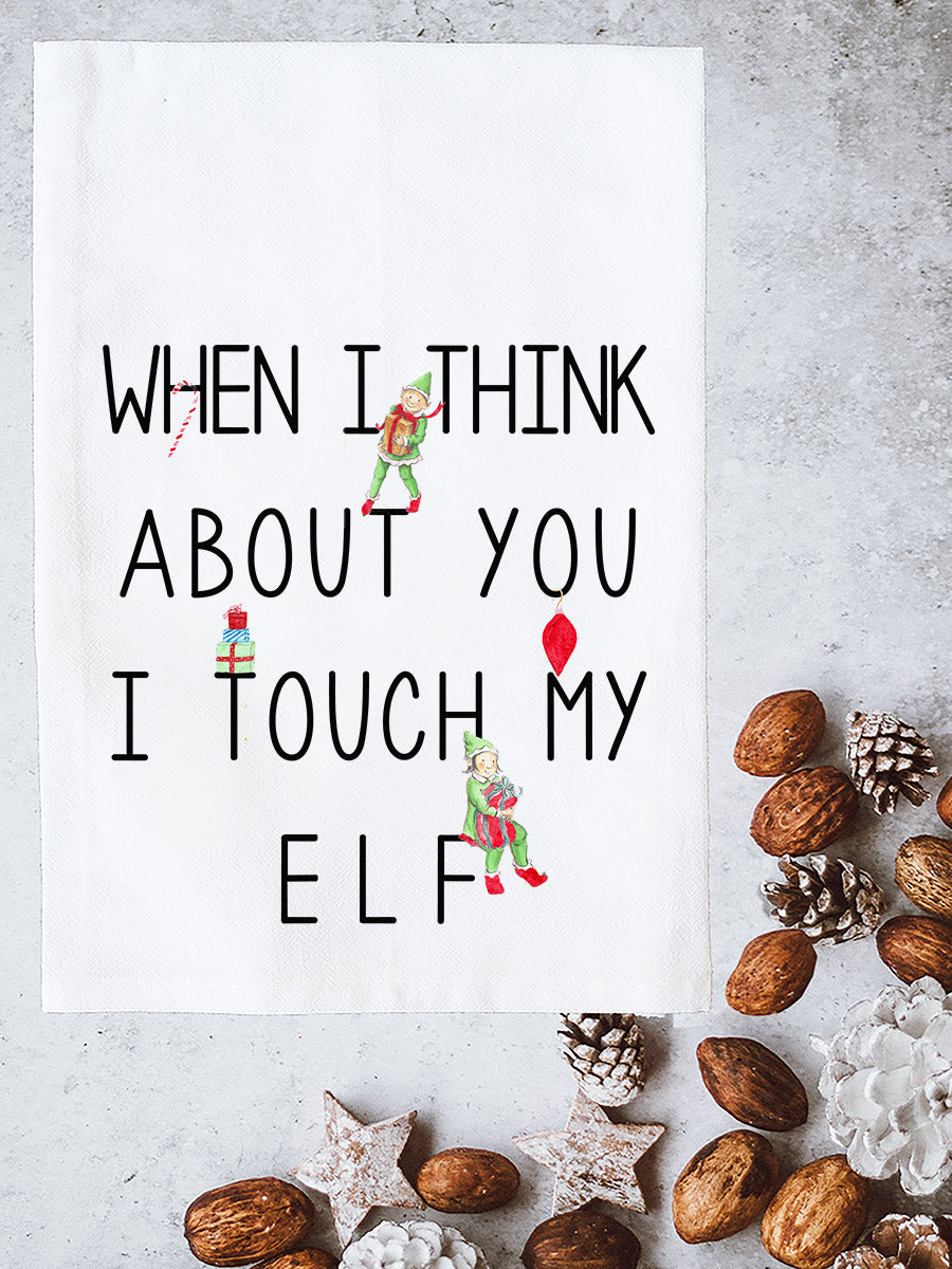 Touch my Elf Kitchen Towel
