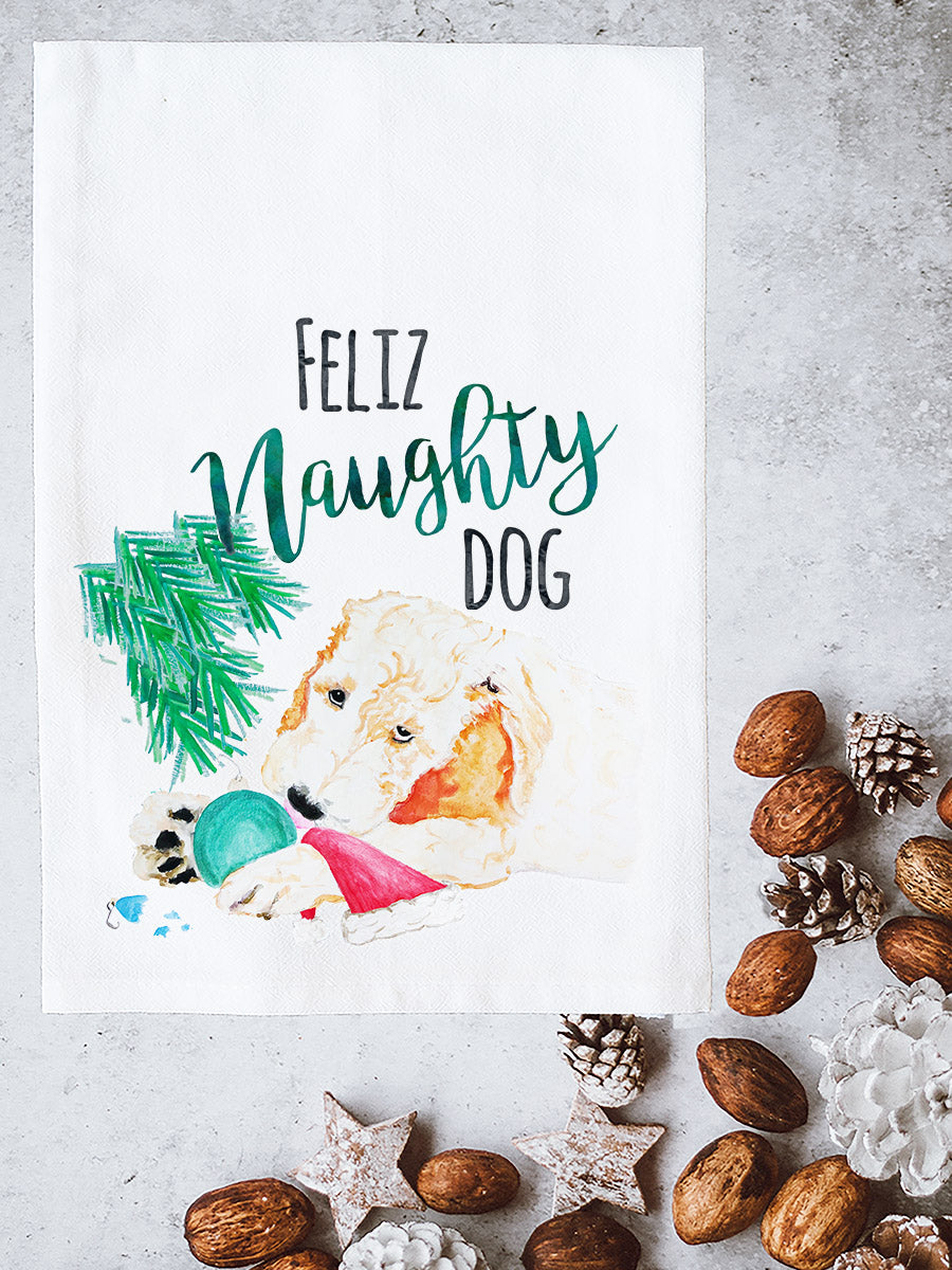 Feliz Naughty Dog Kitchen Towel