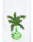Green Christmas Ginger Jar Kitchen Towel