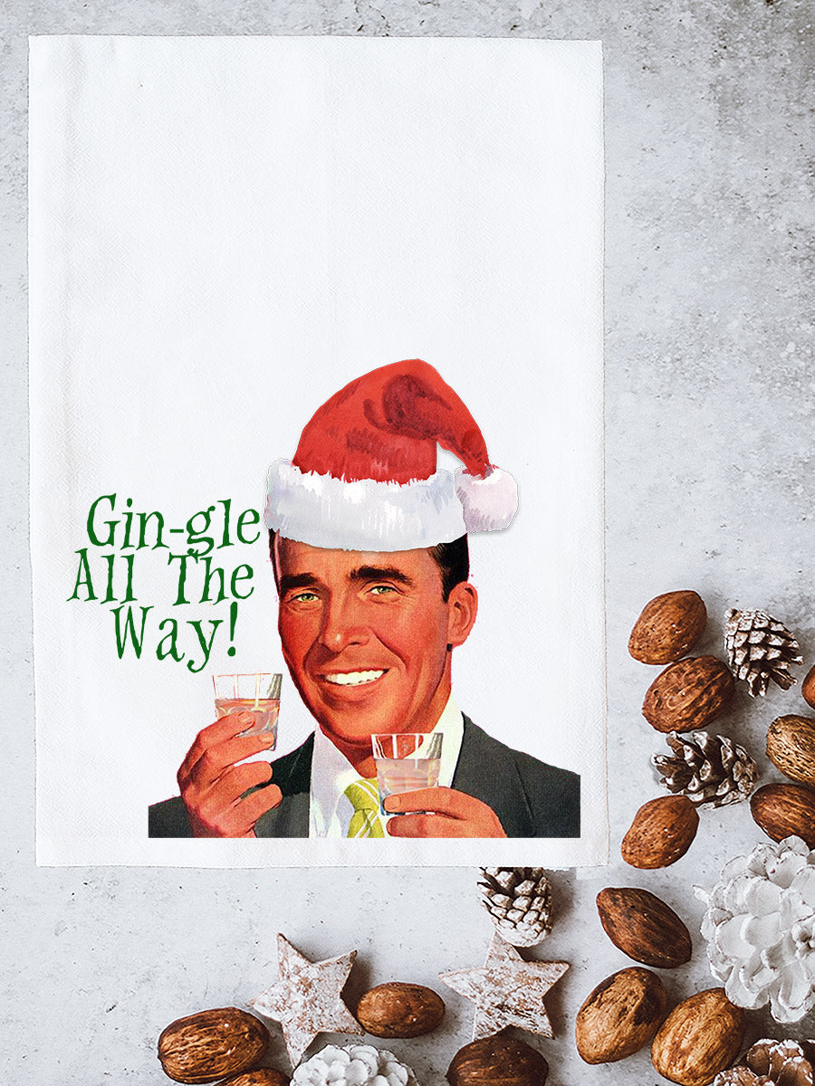 Gin-gle All the Way Kitchen Towel