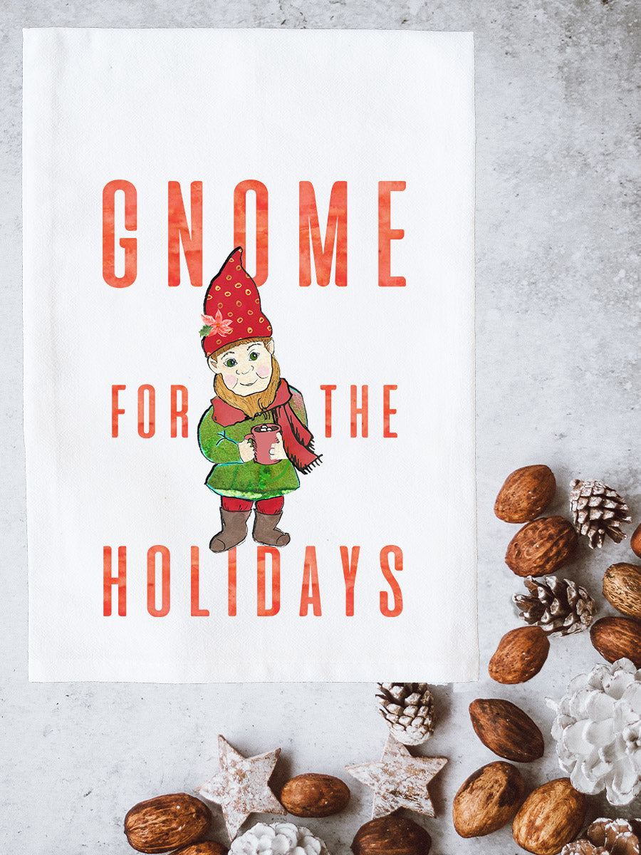Gnome for the Holidays Kitchen Towel
