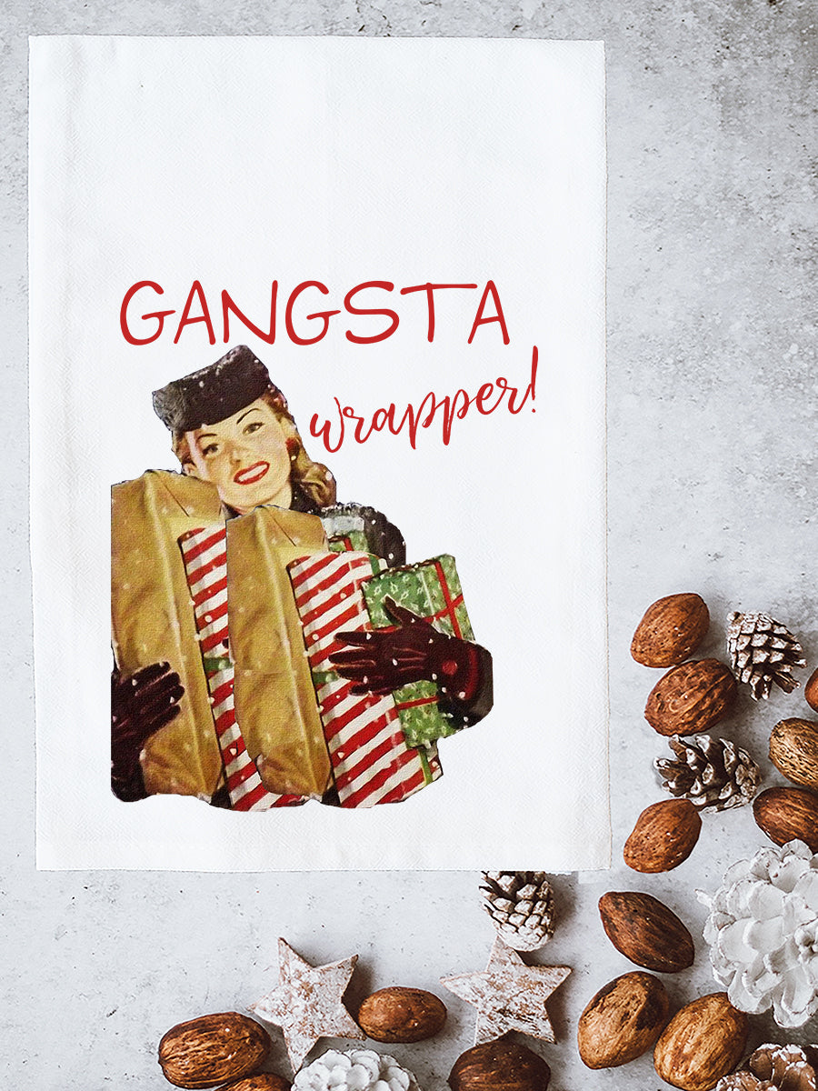 Gangsta Wrapper Kitchen Towel