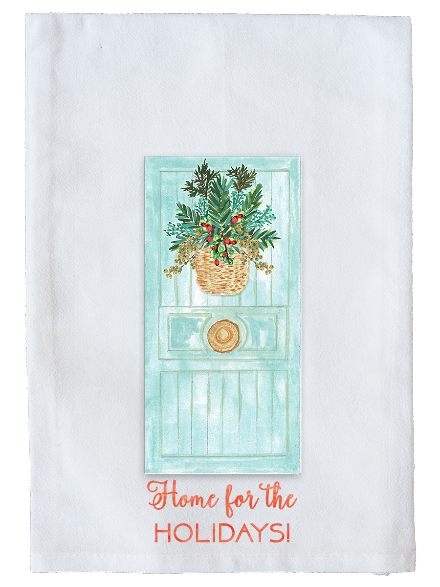 Home for the Holidays Door Kitchen Towel