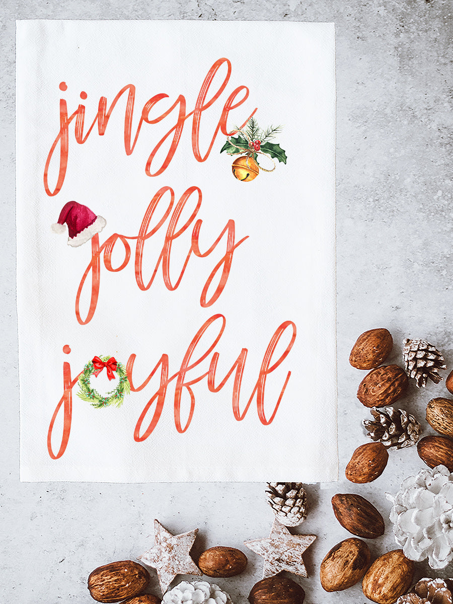 Jingle Jolly Joyful Kitchen Towel