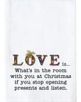 Love Is Christmas Kitchen Towel