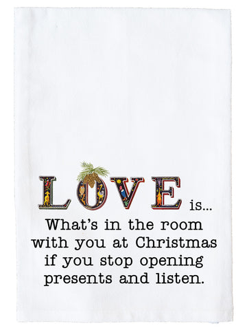 Love Is Christmas Kitchen Towel