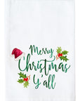 Merry Christmas Y'all Kitchen Towel