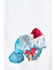 Merry Christmas Manatee Kitchen Towel