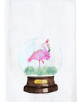 Snow Globe Flamingo Kitchen Towel