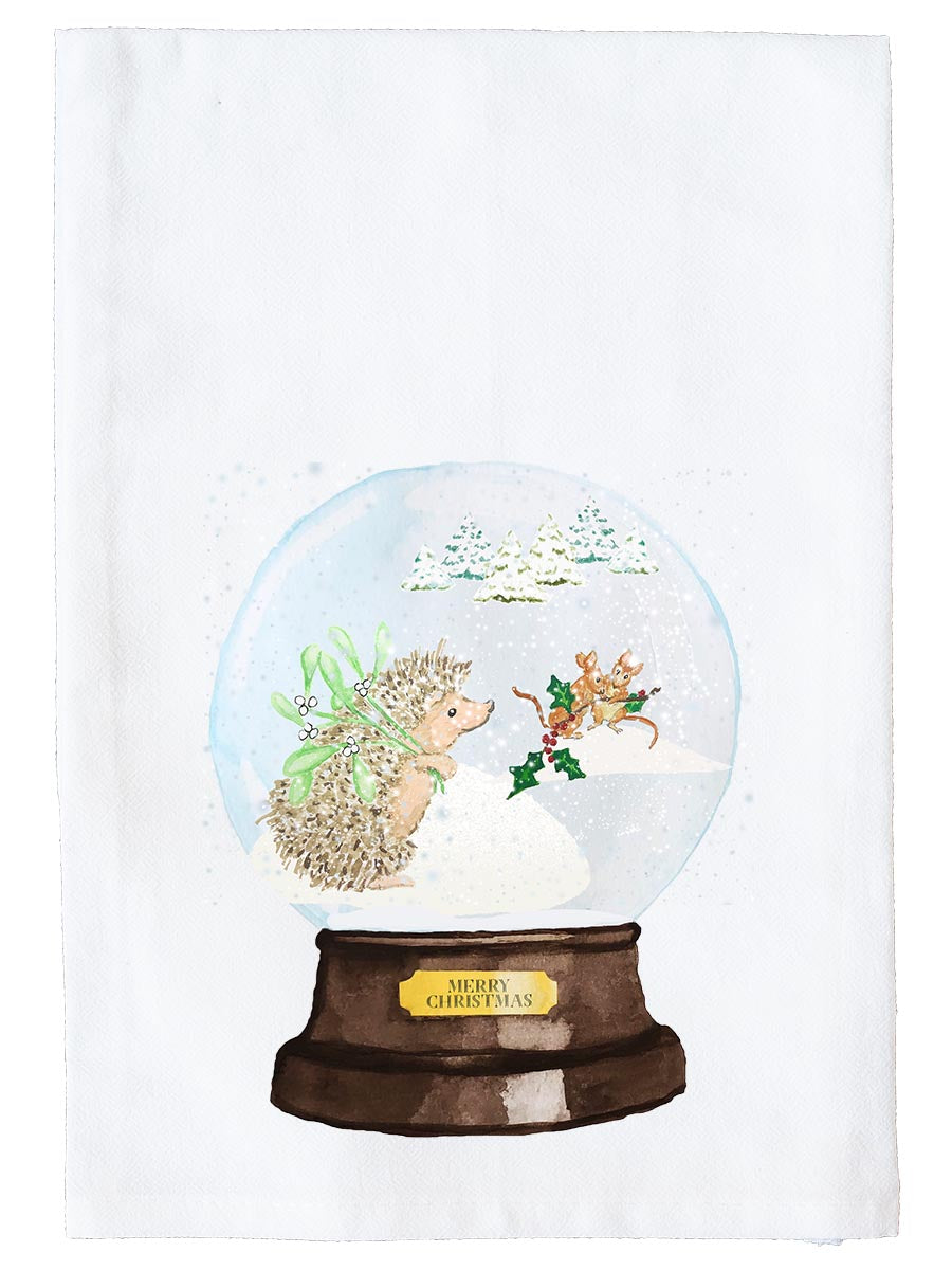 Animals Snow Globe Kitchen Towel