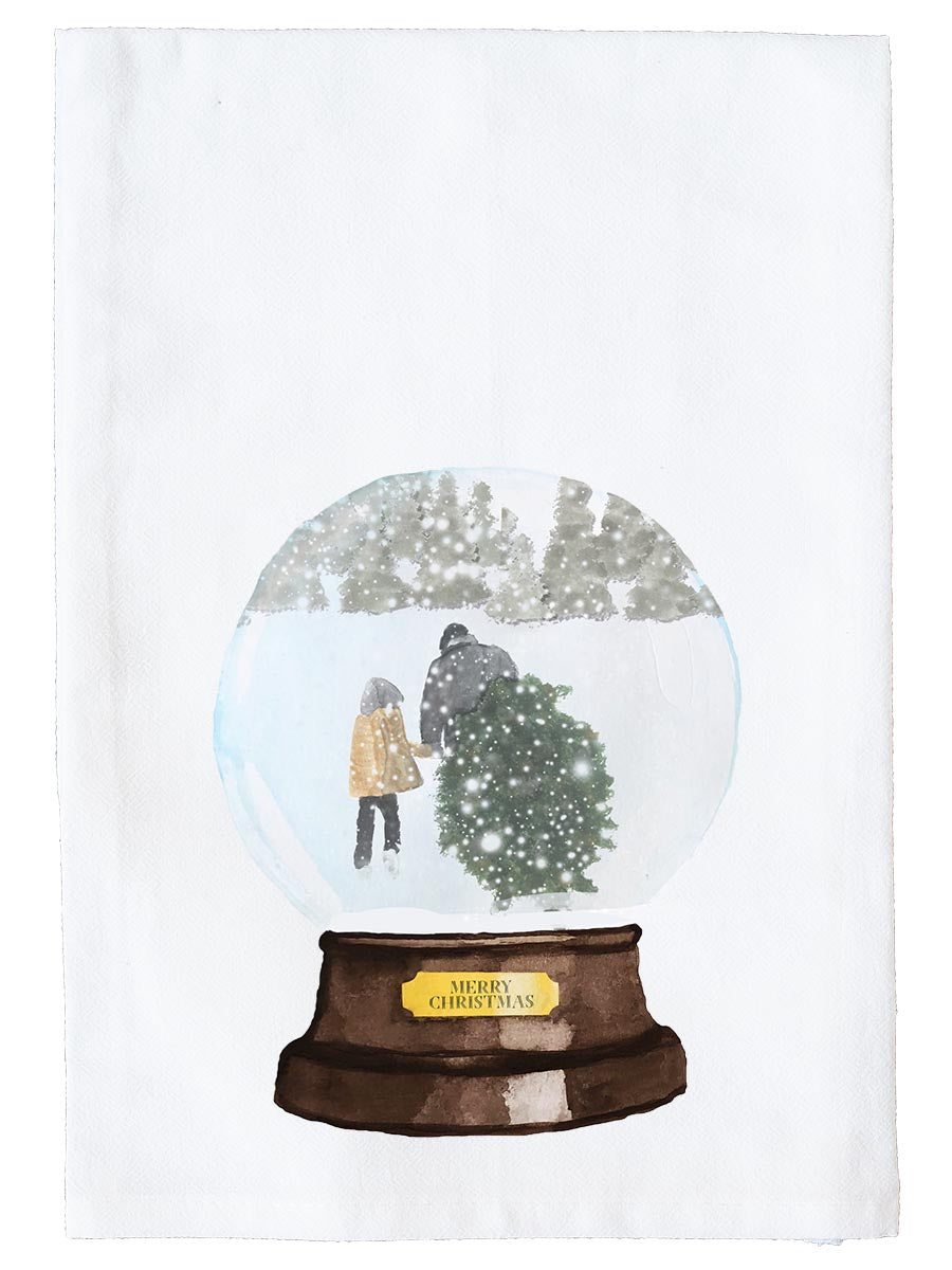 Snow Globe Tree Kitchen Towel