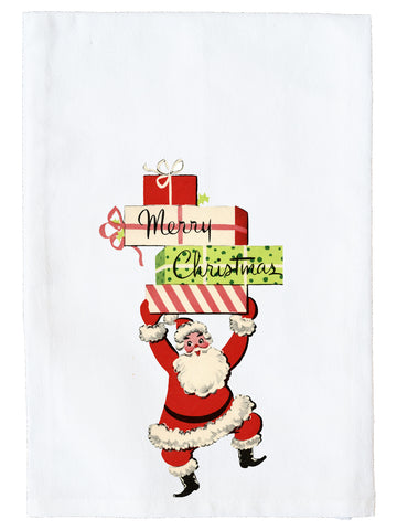 Santa Present Stack Kitchen Towel