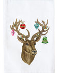 Stag With Ornaments Kitchen Towel