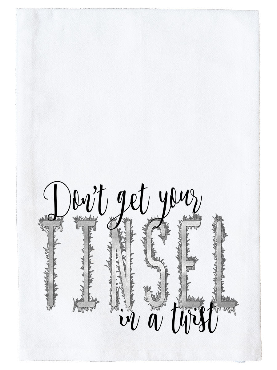 Tinsel in a Twist Kitchen Towel