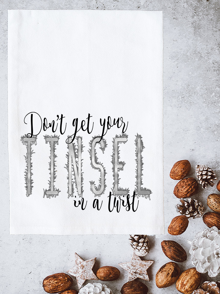 Tinsel in a Twist Kitchen Towel