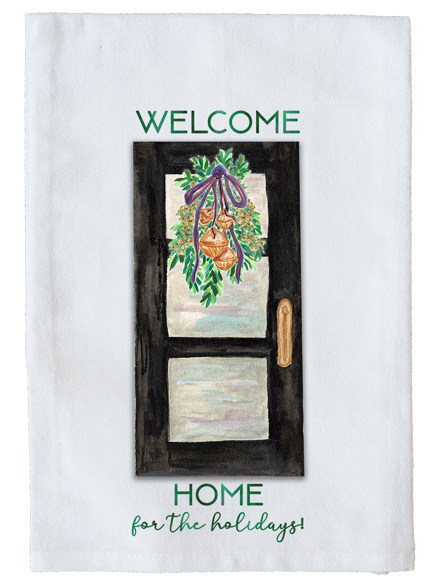 Home for the Holidays Modern Kitchen Towel
