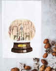 Winter Woodland Scene Kitchen Towel