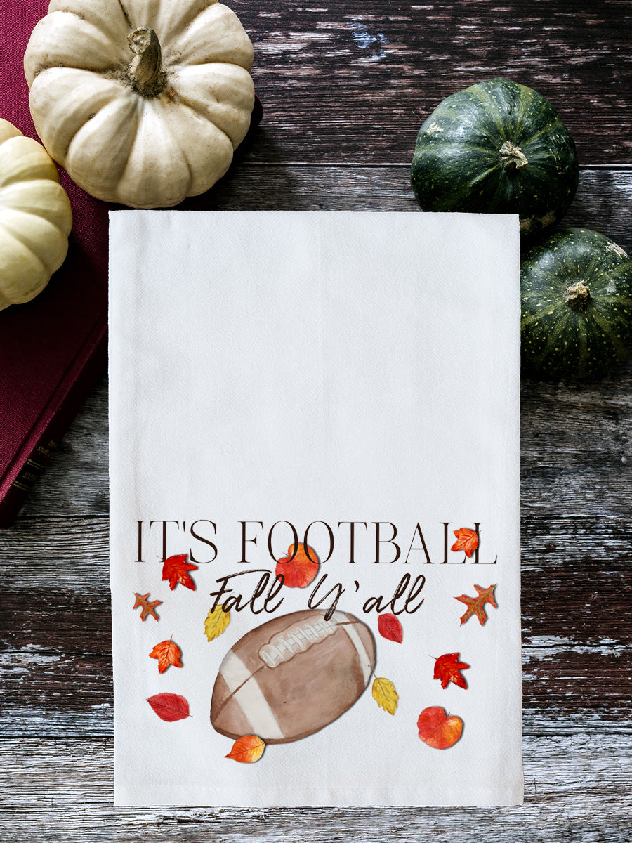 Football Fall Y'all Kitchen Towel