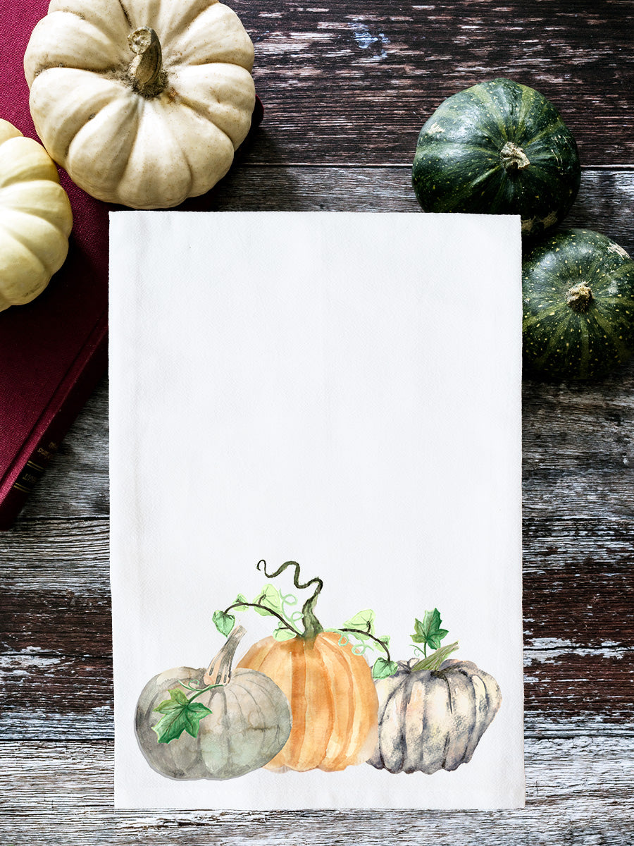 Farmhouse Pumpkins Kitchen Towel