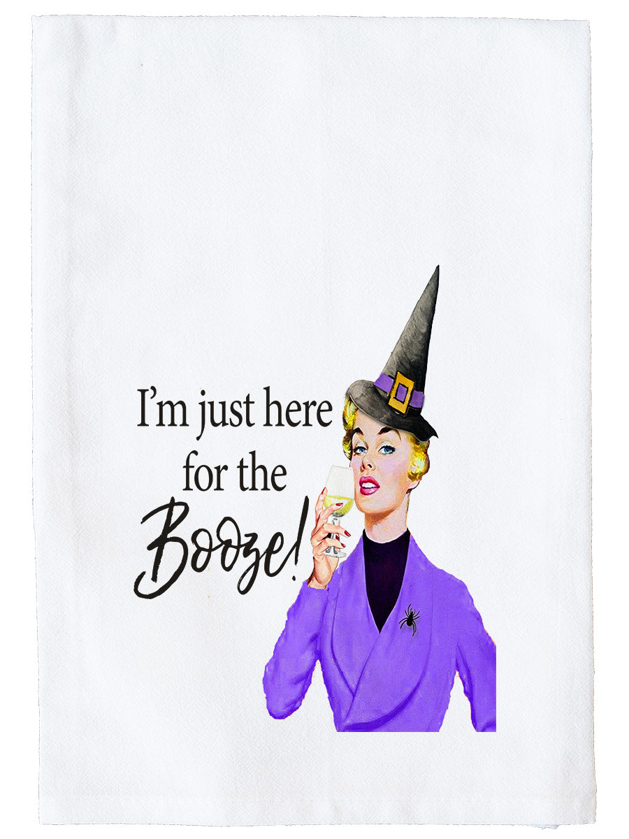 I'm Just Here for the Booze! Kitchen Towel