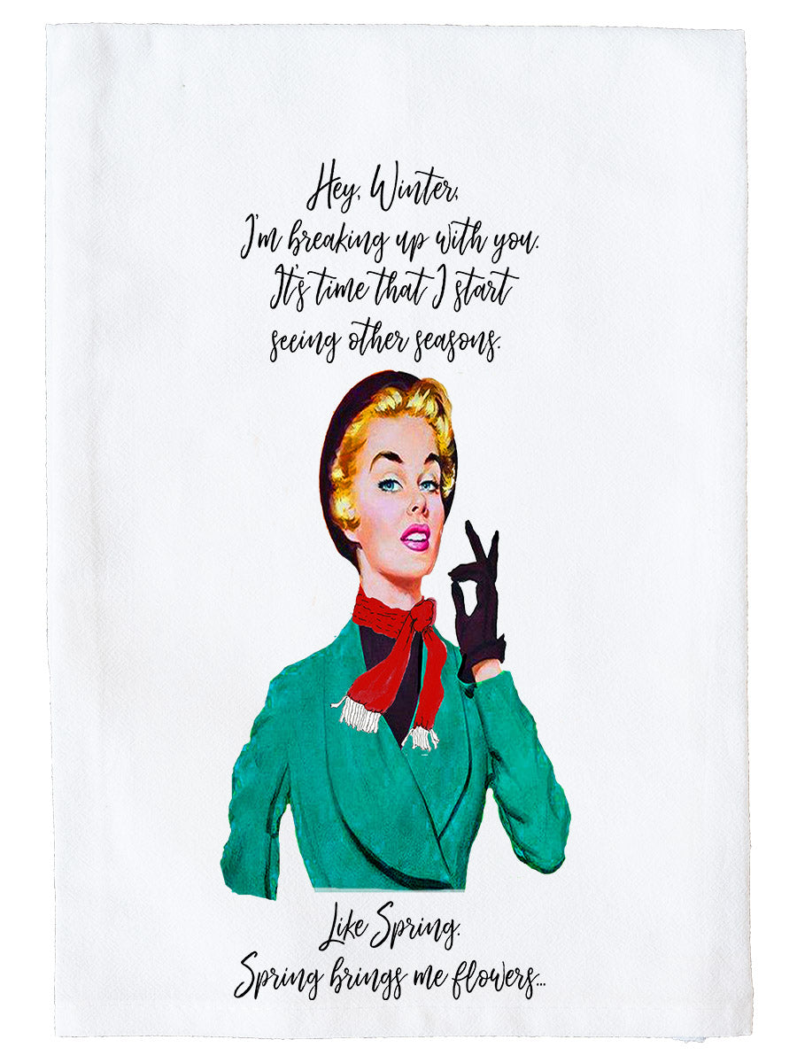 Hey Winter Kitchen Towel