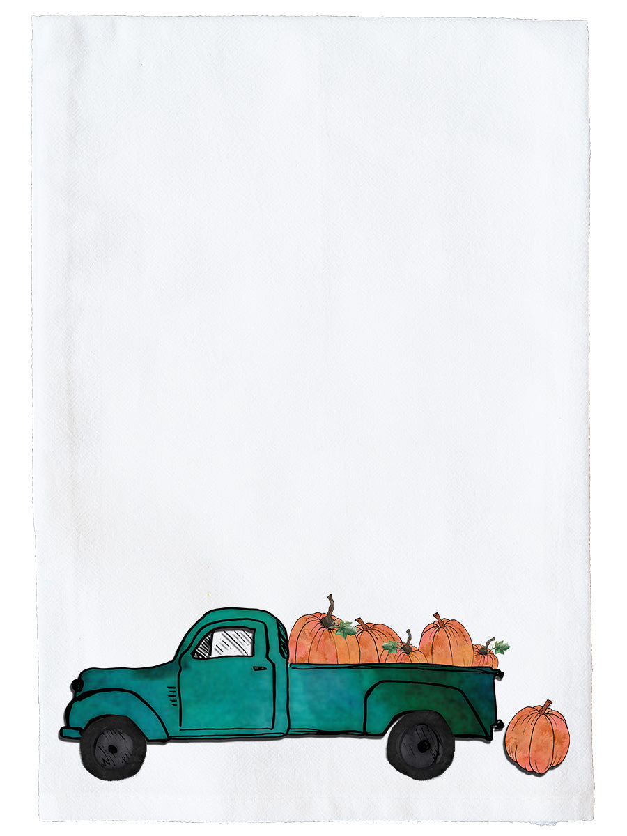 Pumpkin Truck Kitchen Towel