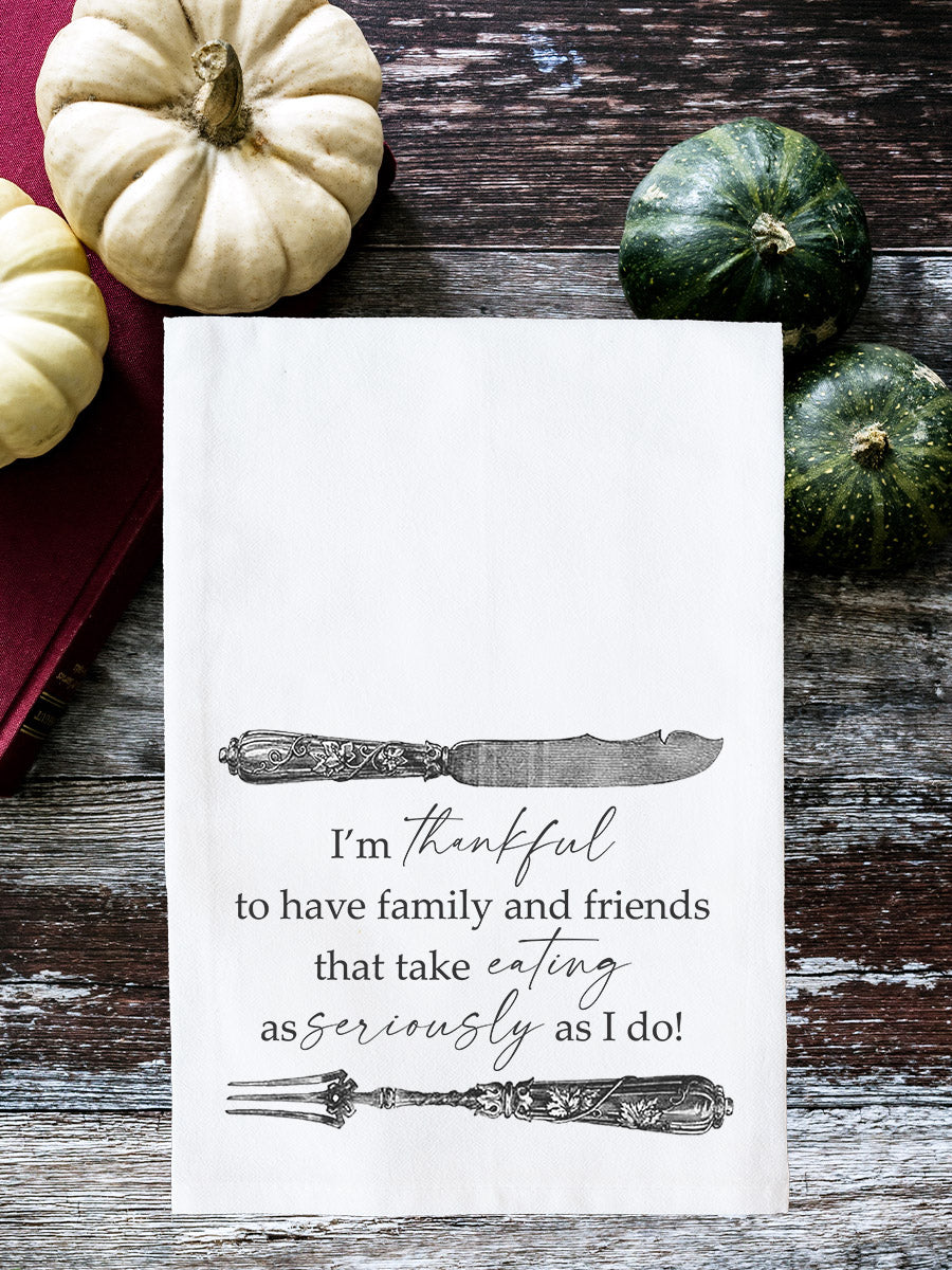 Take Eating Seriously Kitchen Towel