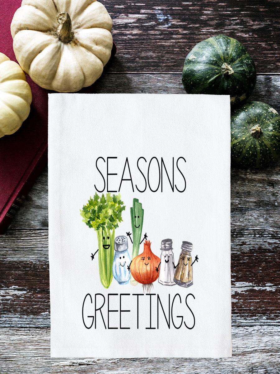 Seasons Greetings Kitchen Towel