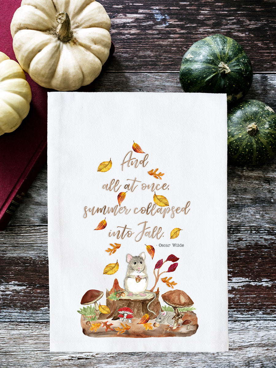 Summer Collapsed Into Fall Kitchen Towel