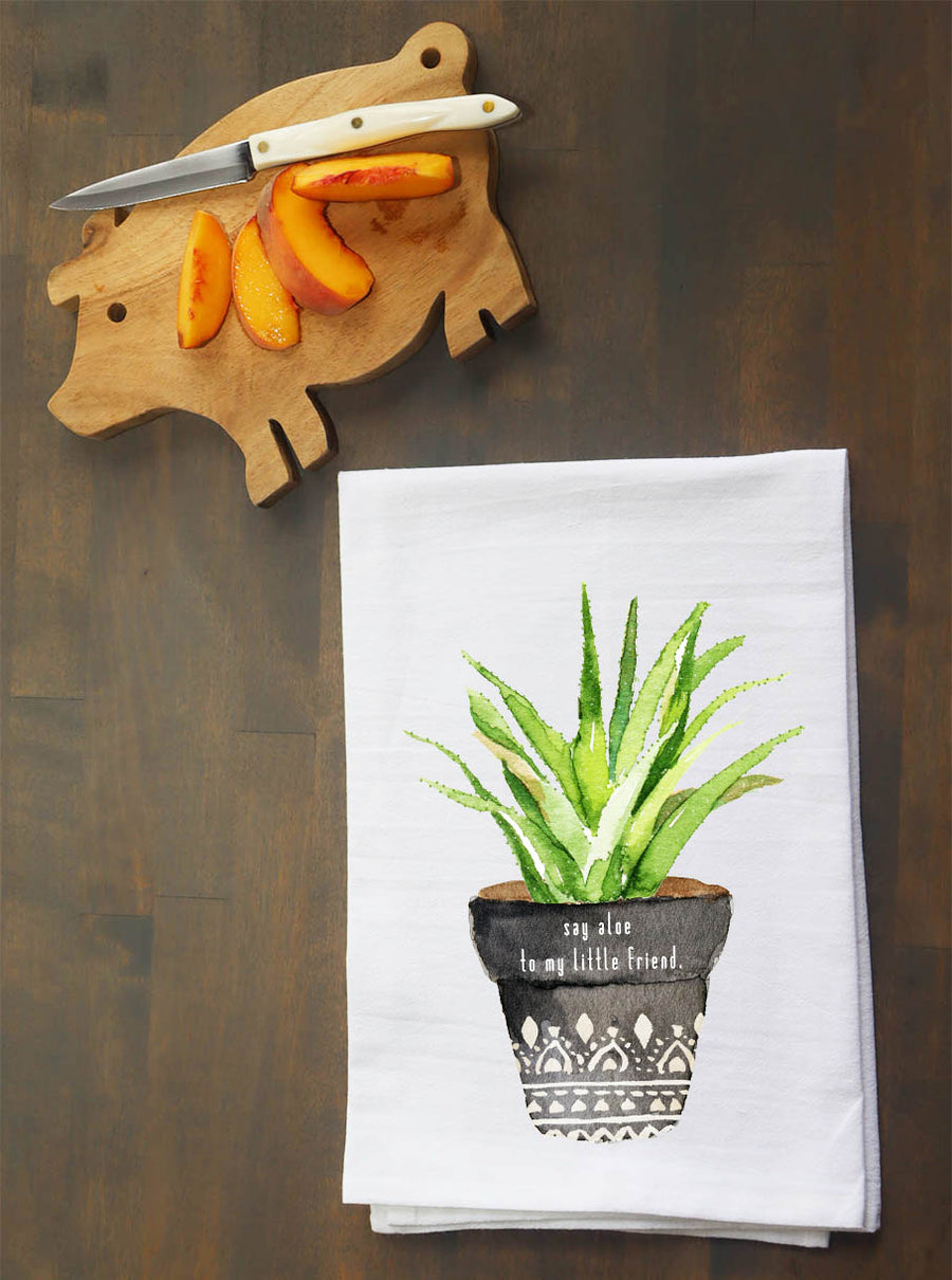 Say Aloe to My Little Friend Kitchen Towel