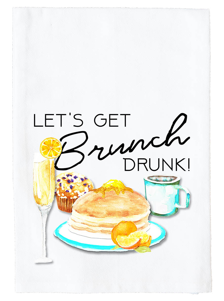 Let's Get Brunch Drunk! Kitchen Towel