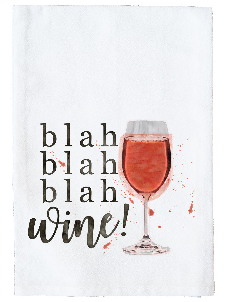 Wine, Blah Kitchen Towel
