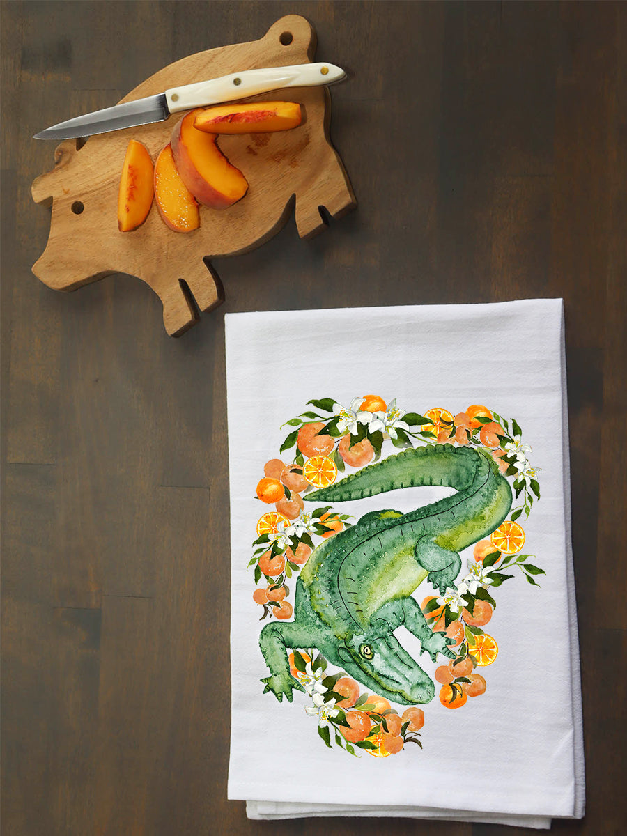 Citrus Gator Kitchen Towel