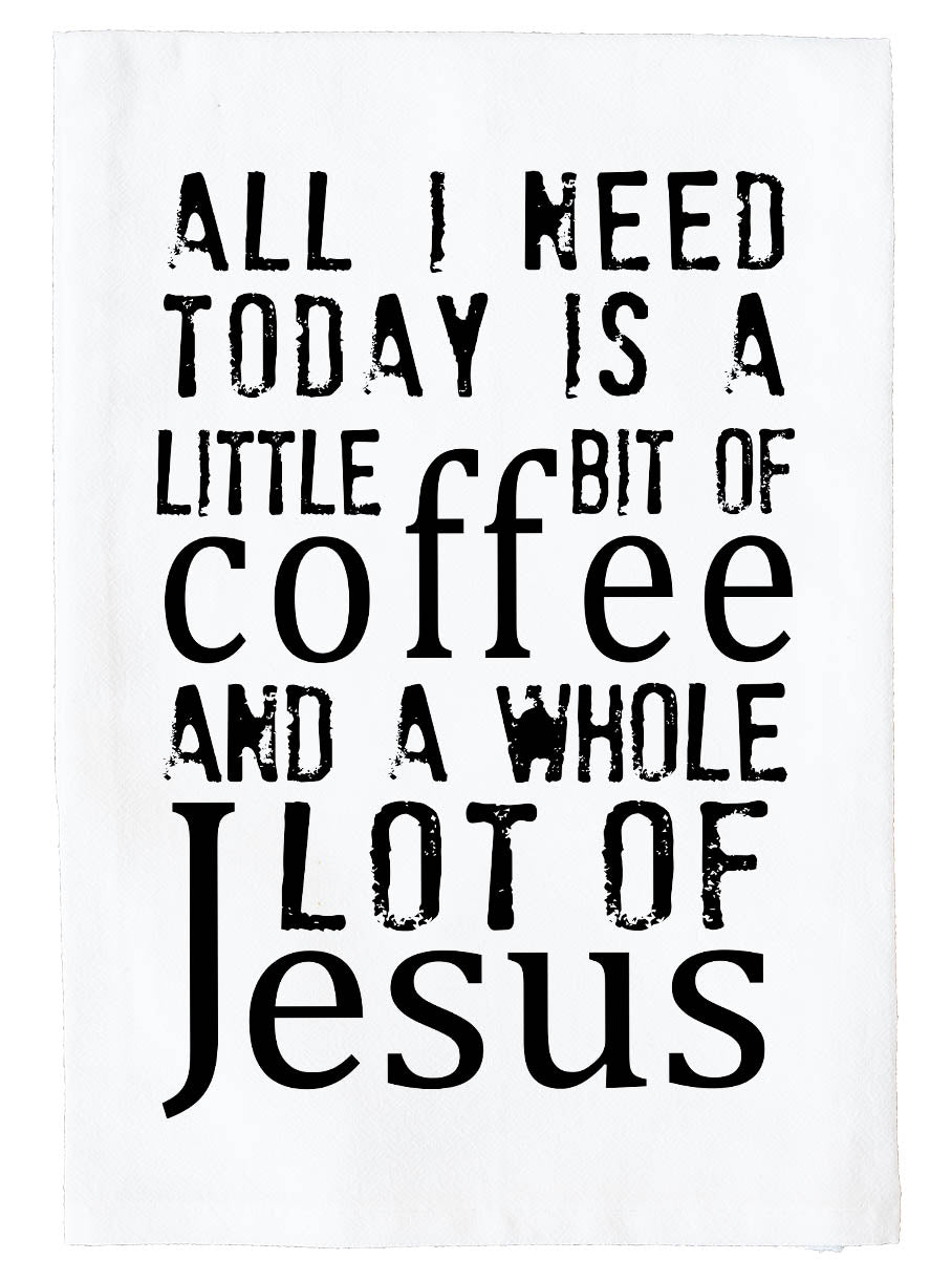 Coffee and Jesus Kitchen Towel