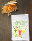 It's Beginning to Look a Lot Like Cocktails Kitchen Towel