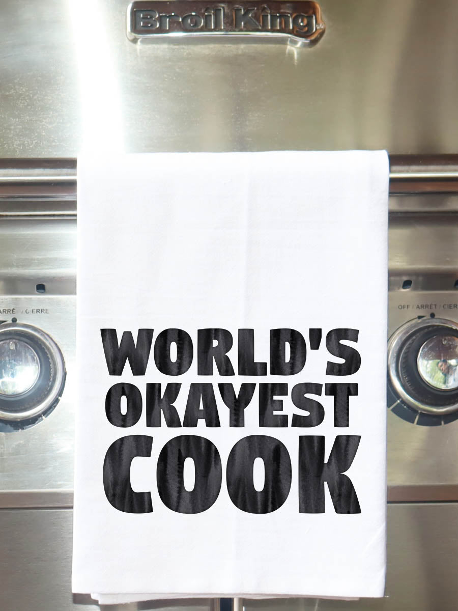 World's Okayest Cook Kitchen Towel